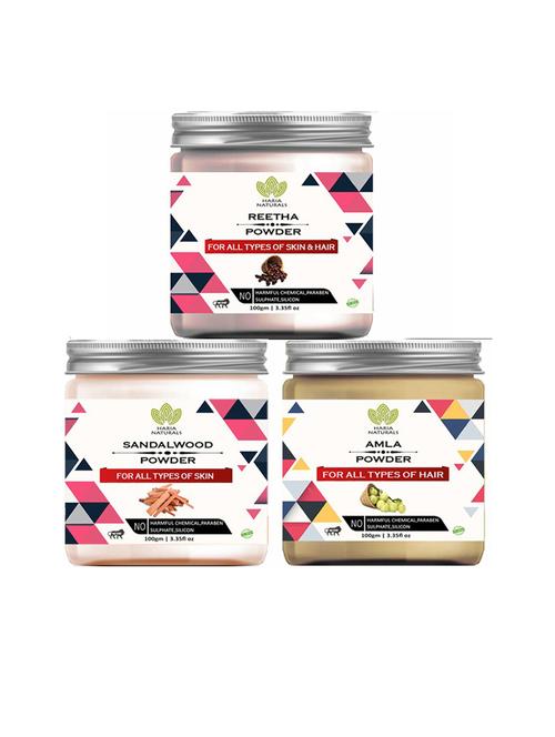 pack of 3 100% pure & natural powder combo - 18635264 - Very Small Image - 1
