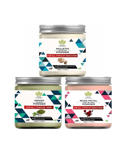 pack of 3 100% pure & natural powder combo - 18635278 - Very Small Image - 1