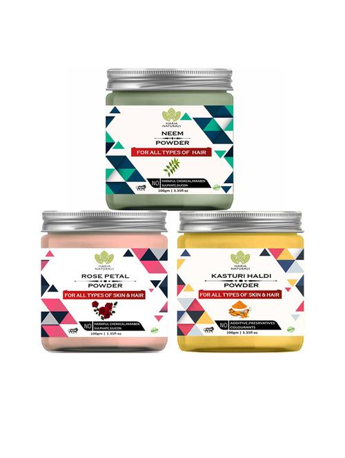 pack of 3 100% pure & natural powder combo - 18635281 - Very Small Image - 1