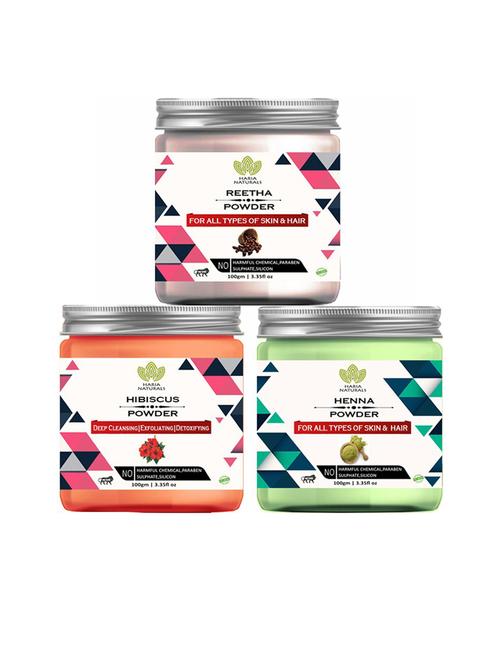 pack of 3 100% pure & natural powder combo - 18635284 - Very Small Image - 1