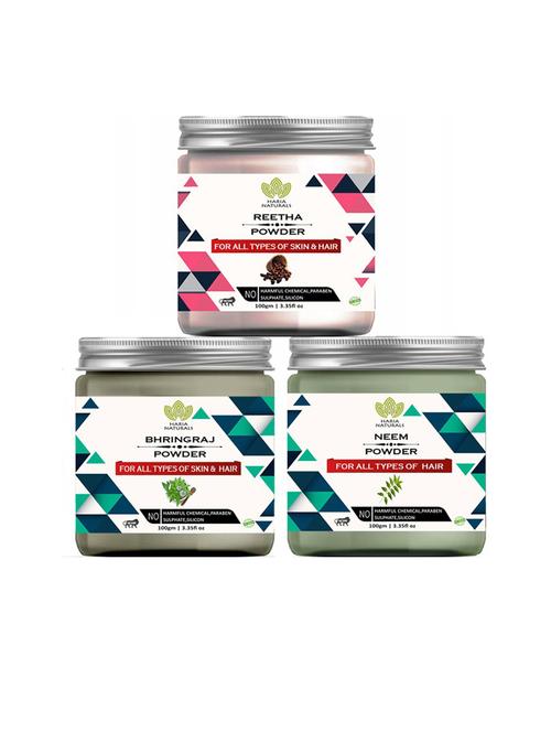 pack of 3 100% pure & natural powder combo - 18635285 - Very Small Image - 1