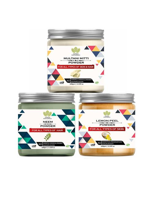 pack of 3 100% pure & natural powder combo - 18635286 - Very Small Image - 1