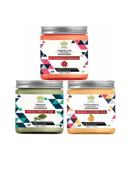 pack of 3 100% pure & natural powder combo - 18635287 - Very Small Image - 1