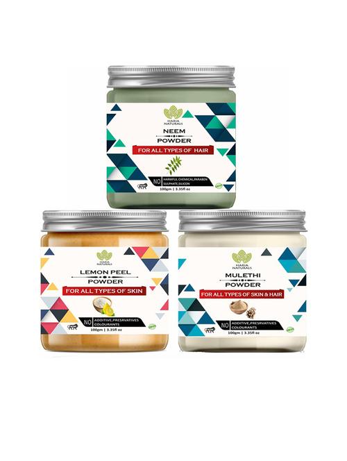 pack of 3 100% pure & natural powder combo - 18635296 - Very Small Image - 1