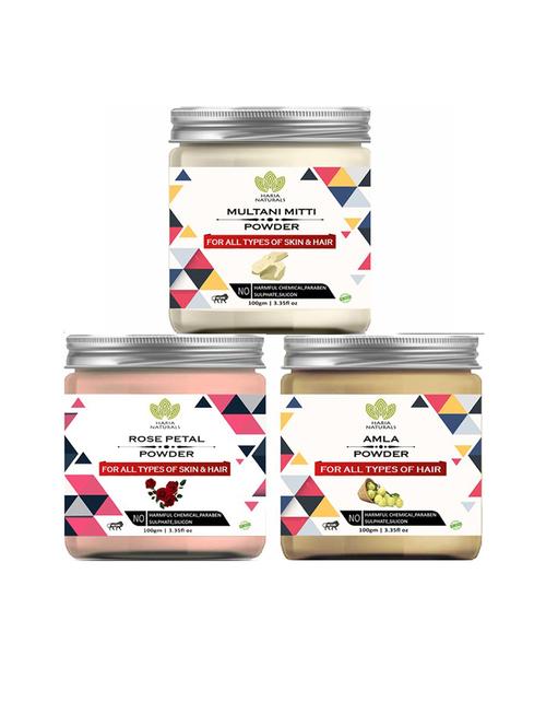 pack of 3 100% pure & natural powder combo - 18635300 - Very Small Image - 1