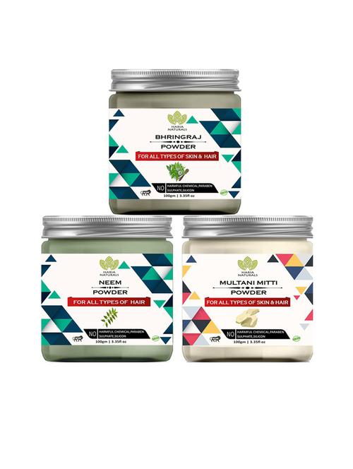 pack of 3 100% pure & natural powder combo - 18635302 - Very Small Image - 1