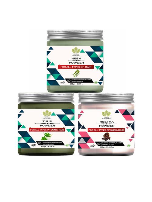pack of 3 100% pure & natural powder combo - 18635315 - Very Small Image - 1