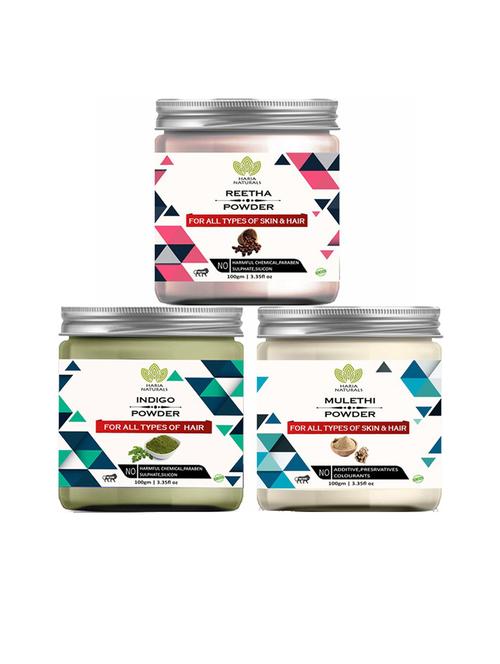 pack of 3 100% pure & natural powder combo - 18635318 - Very Small Image - 1