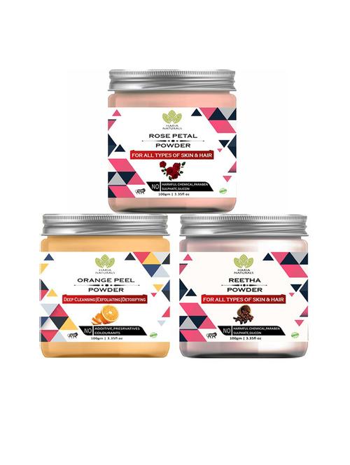 pack of 3 100% pure & natural powder combo - 18635335 - Very Small Image - 1