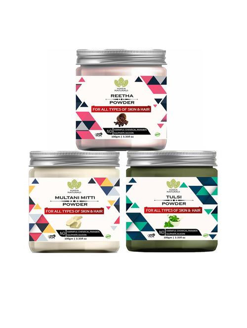 pack of 3 100% pure & natural powder combo - 18635336 - Very Small Image - 1