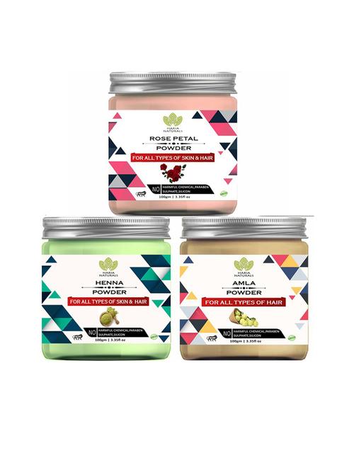 pack of 3 100% pure & natural powder combo - 18635340 - Very Small Image - 1