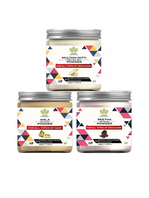 pack of 3 100% pure & natural powder combo - 18635349 - Very Small Image - 1