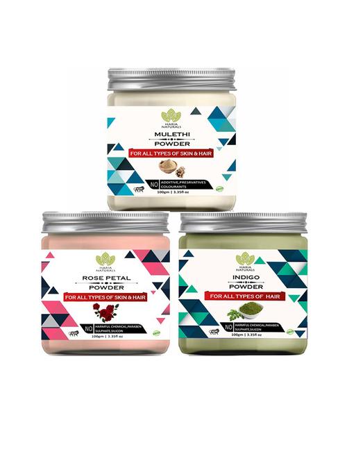 pack of 3 100% pure & natural powder combo - 18635354 - Very Small Image - 1