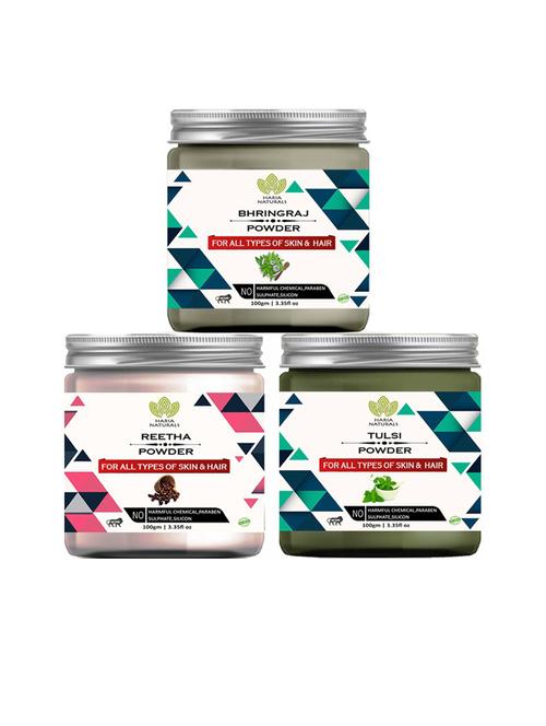 pack of 3 100% pure & natural powder combo - 18635358 - Very Small Image - 1