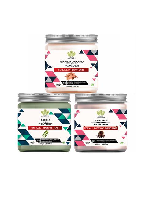 pack of 3 100% pure & natural powder combo - 18635359 - Very Small Image - 1