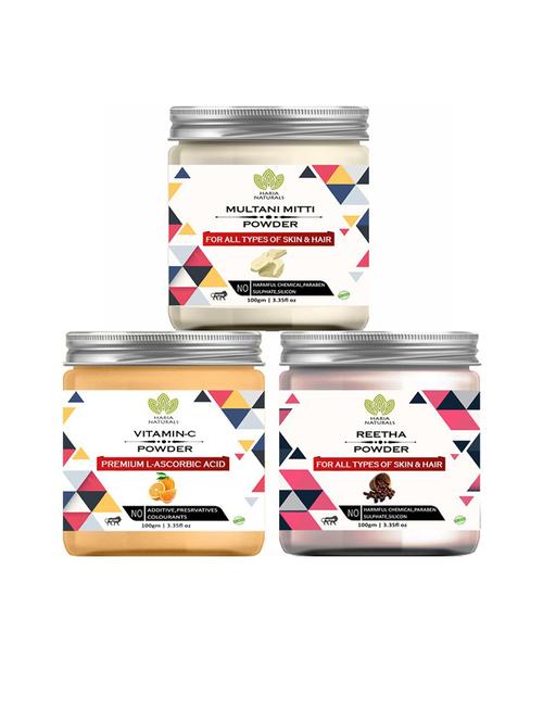 pack of 3 100% pure & natural powder combo - 18635365 - Very Small Image - 1