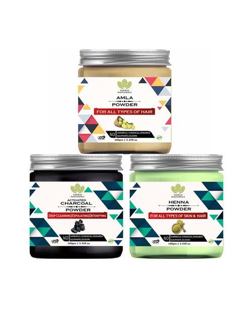 pack of 3 100% pure & natural powder combo - 18635373 - Very Small Image - 1
