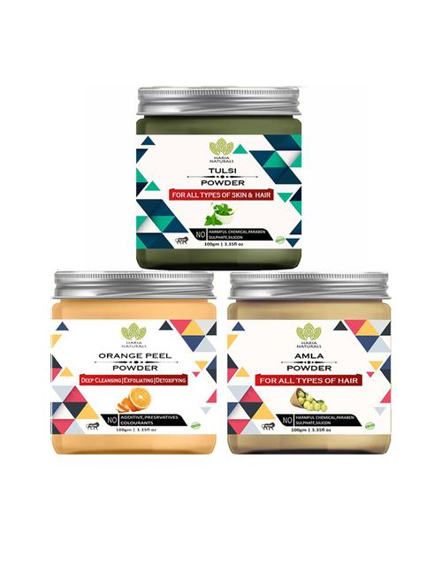 pack of 3 100% pure & natural powder combo - 18635378 - Very Small Image - 1