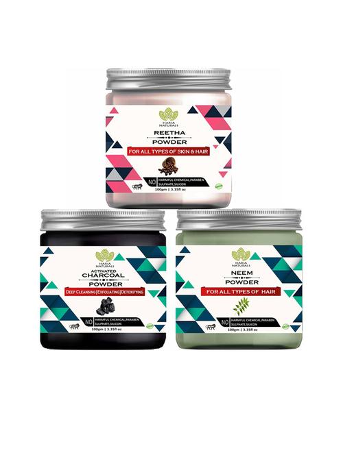 pack of 3 100% pure & natural powder combo - 18635379 - Very Small Image - 1