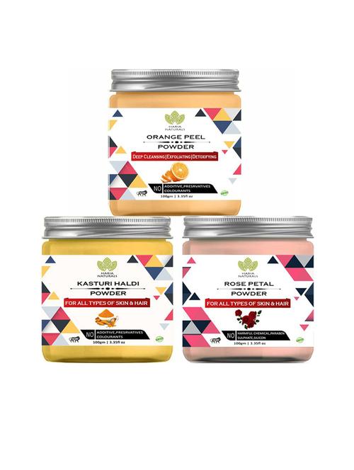 pack of 3 100% pure & natural powder combo - 18635381 - Very Small Image - 1