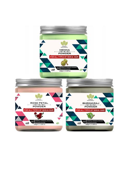 pack of 3 100% pure & natural powder combo - 18635384 - Very Small Image - 1