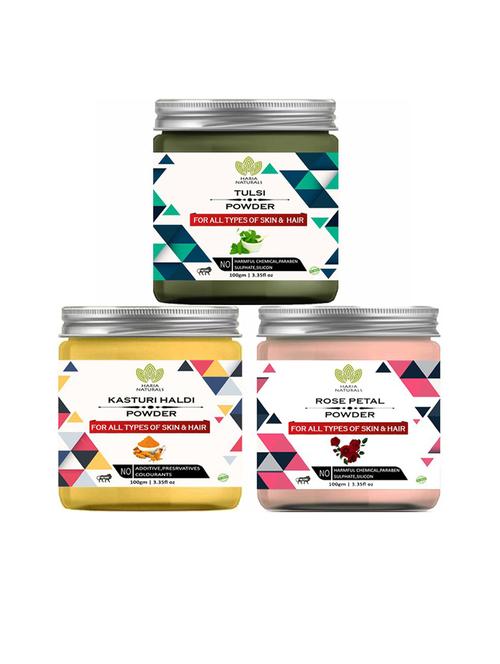 pack of 3 100% pure & natural powder combo - 18635389 - Very Small Image - 1