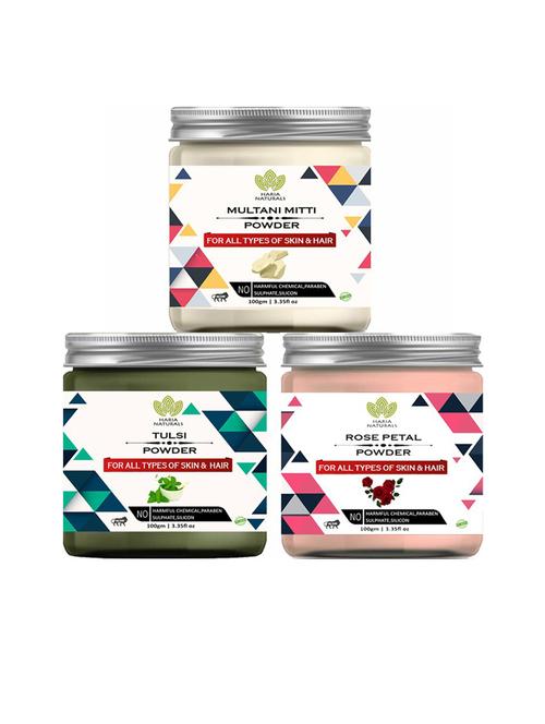 pack of 3 100% pure & natural powder combo - 18635390 - Very Small Image - 1