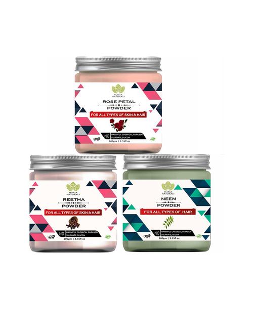 pack of 3 100% pure & natural powder combo - 18635398 - Very Small Image - 1