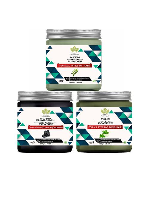 pack of 3 100% pure & natural powder combo - 18635401 - Very Small Image - 1