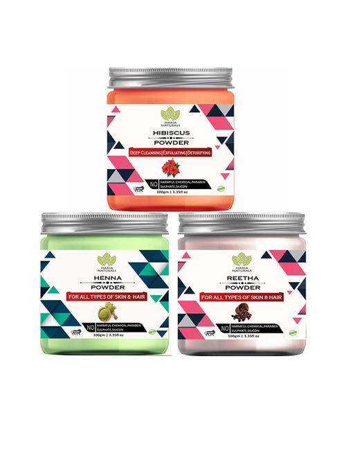 pack of 3 100% pure & natural powder combo - 18635415 - Very Small Image - 1