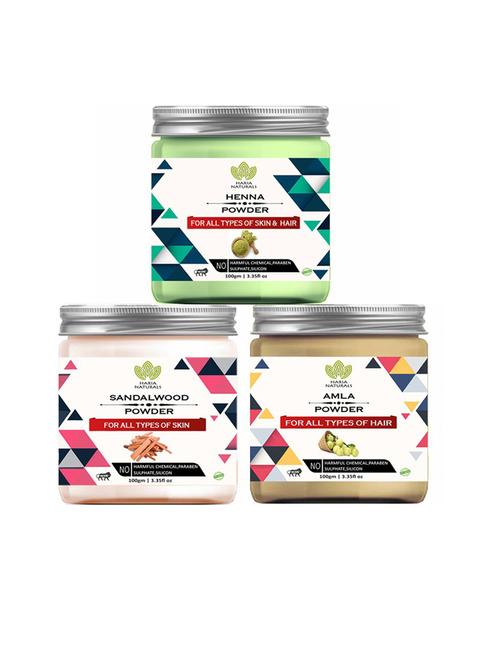 pack of 3 100% pure & natural powder combo - 18635416 - Very Small Image - 1