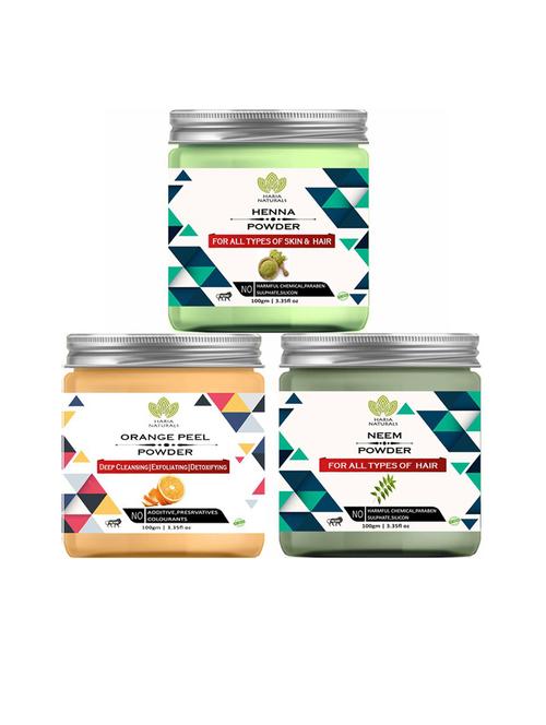 pack of 3 100% pure & natural powder combo - 18635422 - Very Small Image - 1