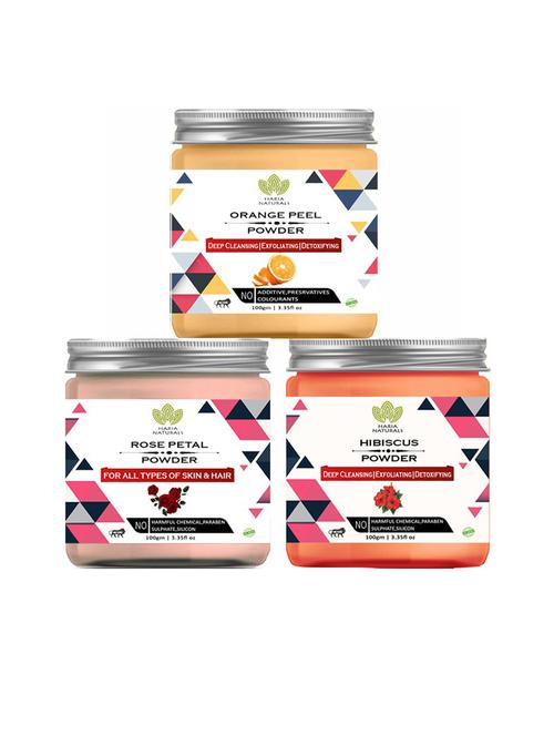 pack of 3 100% pure & natural powder combo - 18635423 - Very Small Image - 1