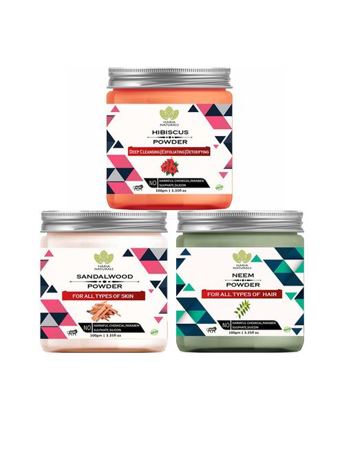 pack of 3 100% pure & natural powder combo - 18635426 - Very Small Image - 1