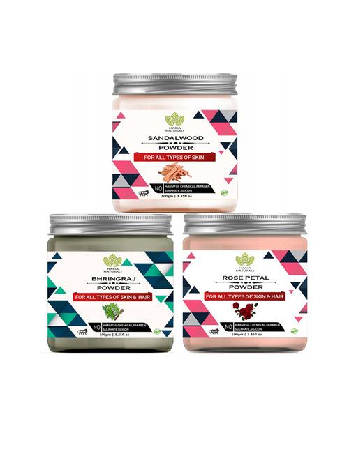 pack of 3 100% pure & natural powder combo - 18635429 - Very Small Image - 1