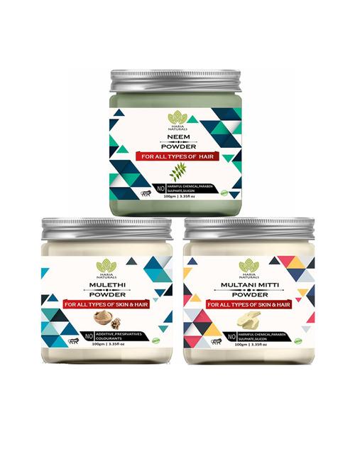 pack of 3 100% pure & natural powder combo - 18635432 - Very Small Image - 1