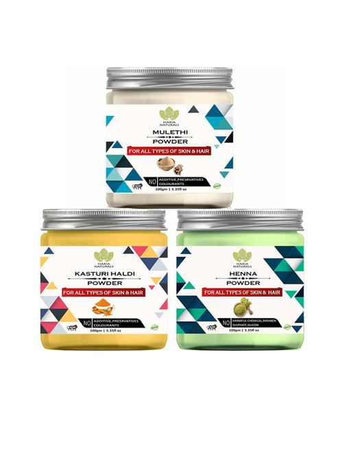 pack of 3 100% pure & natural powder combo - 18635438 - Very Small Image - 1