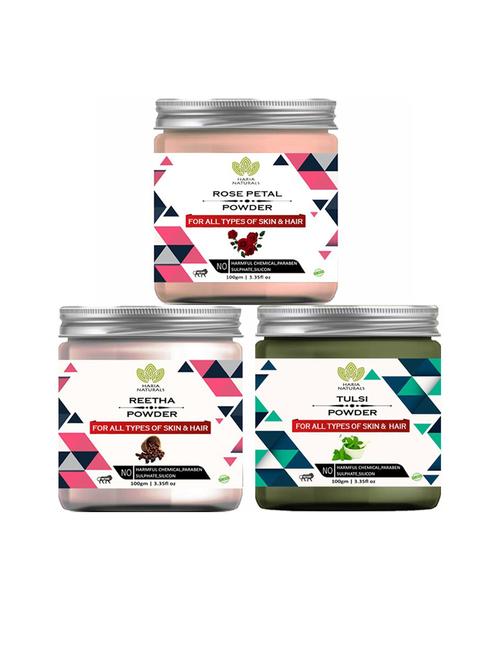 pack of 3 100% pure & natural powder combo - 18635440 - Very Small Image - 1