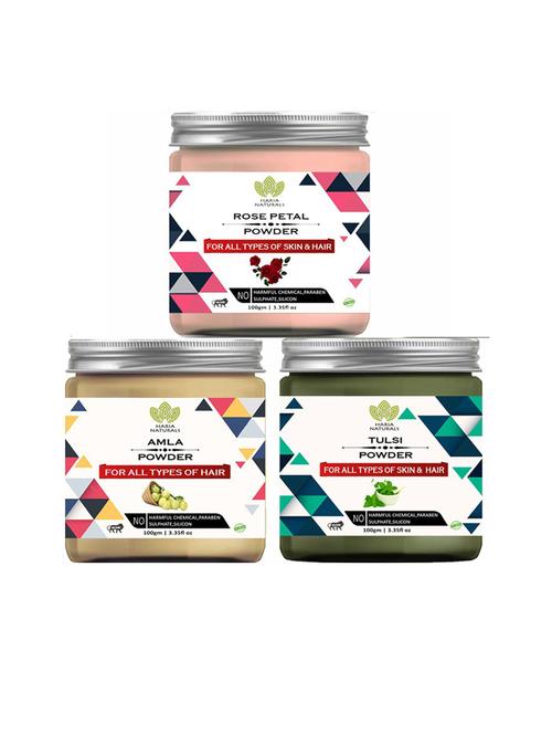 pack of 3 100% pure & natural powder combo - 18635447 - Very Small Image - 1