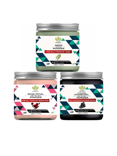 pack of 3 100% pure & natural powder combo - 18635456 - Very Small Image - 1