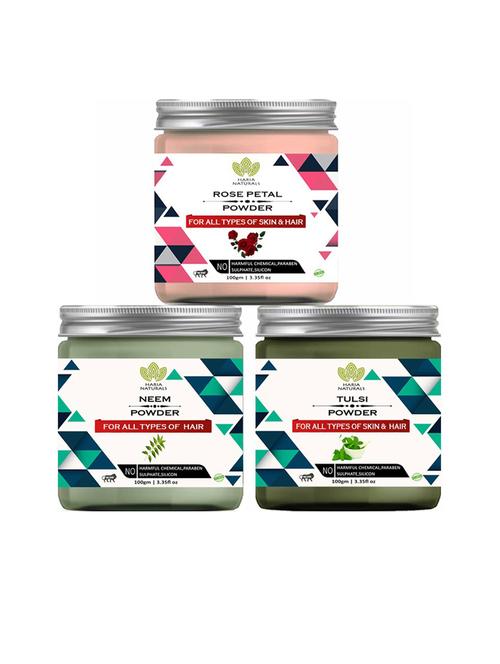 pack of 3 100% pure & natural powder combo - 18635462 - Very Small Image - 1