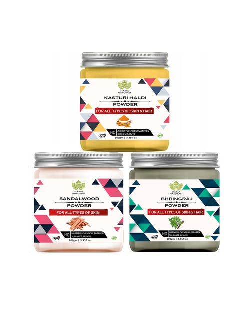 pack of 3 100% pure & natural powder combo - 18635467 - Very Small Image - 1