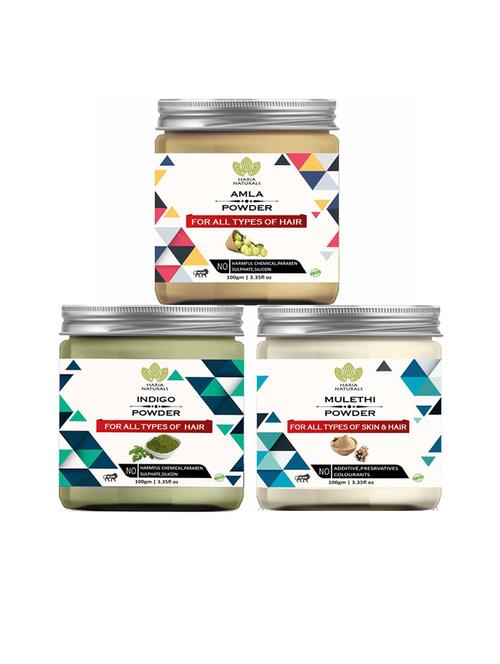 pack of 3 100% pure & natural powder combo - 18635472 - Very Small Image - 1