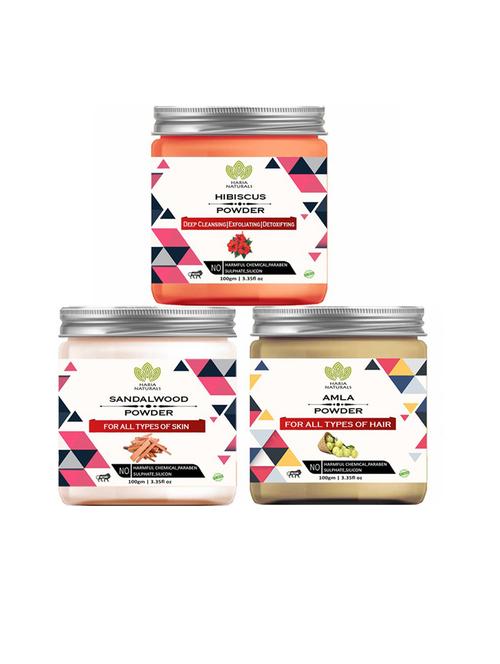 pack of 3 100% pure & natural powder combo - 18635474 - Very Small Image - 1