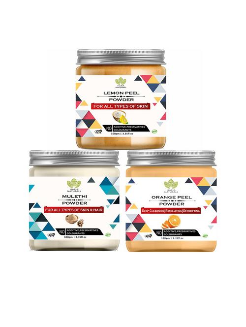 pack of 3 100% pure & natural powder combo - 18635475 - Very Small Image - 1