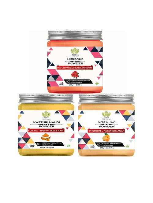 pack of 3 100% pure & natural powder combo - 18635477 - Very Small Image - 1