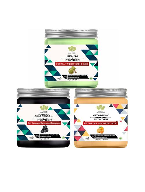 pack of 3 100% pure & natural powder combo - 18635484 - Very Small Image - 1