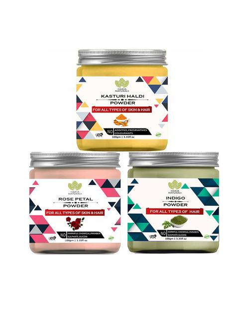 pack of 3 100% pure & natural powder combo - 18635487 - Very Small Image - 1