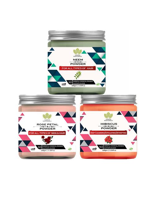 pack of 3 100% pure & natural powder combo - 18635488 - Very Small Image - 1