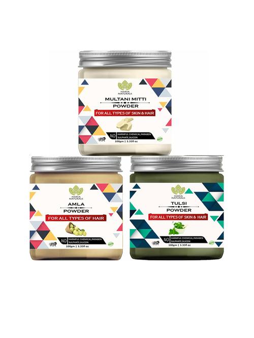 pack of 3 100% pure & natural powder combo - 18635498 - Very Small Image - 1